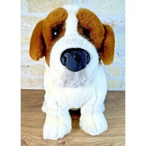Lou Rankin Friends Plush Saint Bernard Dog Large Stuffed Animal 12" Vintage Y2K